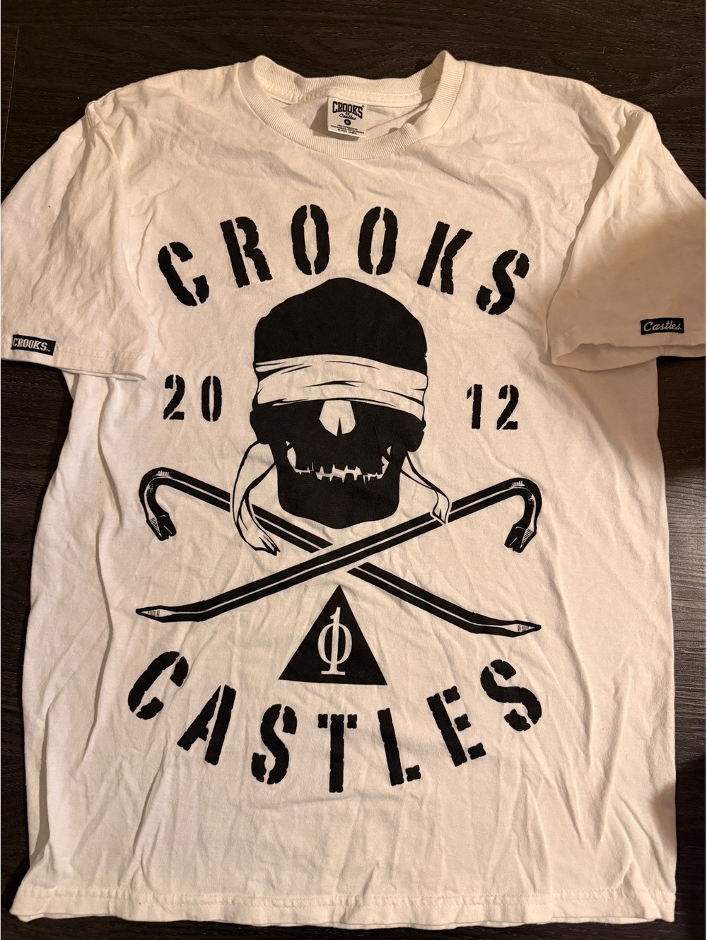 Crooks & Castles 2012 Skull & Crowbar Graphic Tee